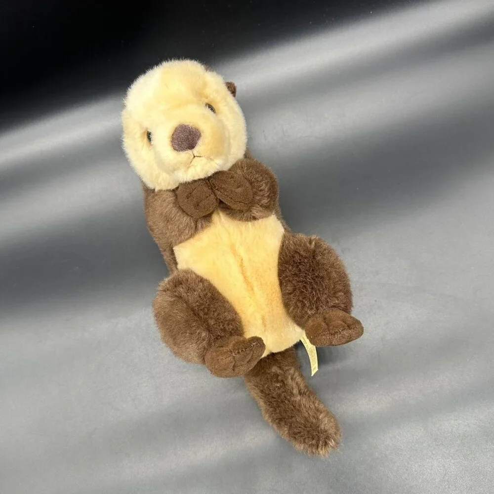 Brown Sea Otter Stuffed Animal Plush Miyoni by Aurora Lovey Toy 2023 Bean Bottom - Picture 2 of 10